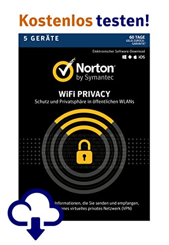 Norton Wi-Fi Privacy | 5 Geräte | PC/Mac/Android | Kostenlos testen